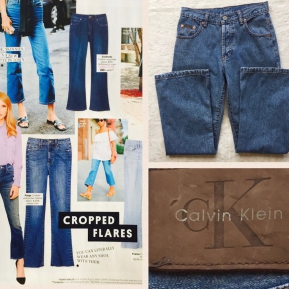Calvin Klein high waisted jeans flare 5 buttons